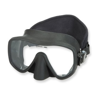 Mares XRM Stream Tauchmaske - mit Neoprenmaskenband, rahmenlos, schwarz