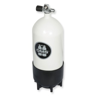 OMS Mono Stahlflasche 12 Liter kurz - Ventil ausbaufähig