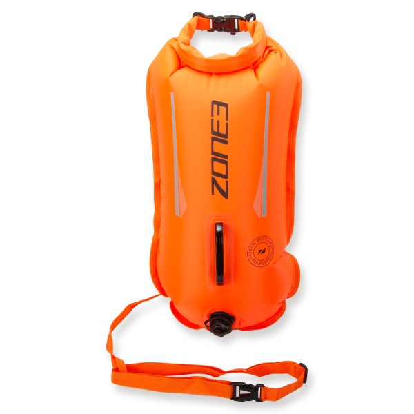 Zone3 Swim Safety Buoy Dry 28 Liter - HI-VIS orange, recycelt