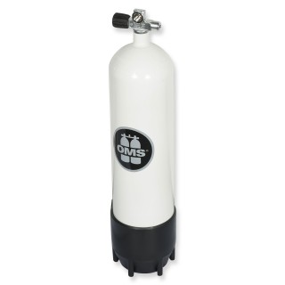 OMS Mono Stahlflasche 12 Liter lang - Ventil ausbaufähig